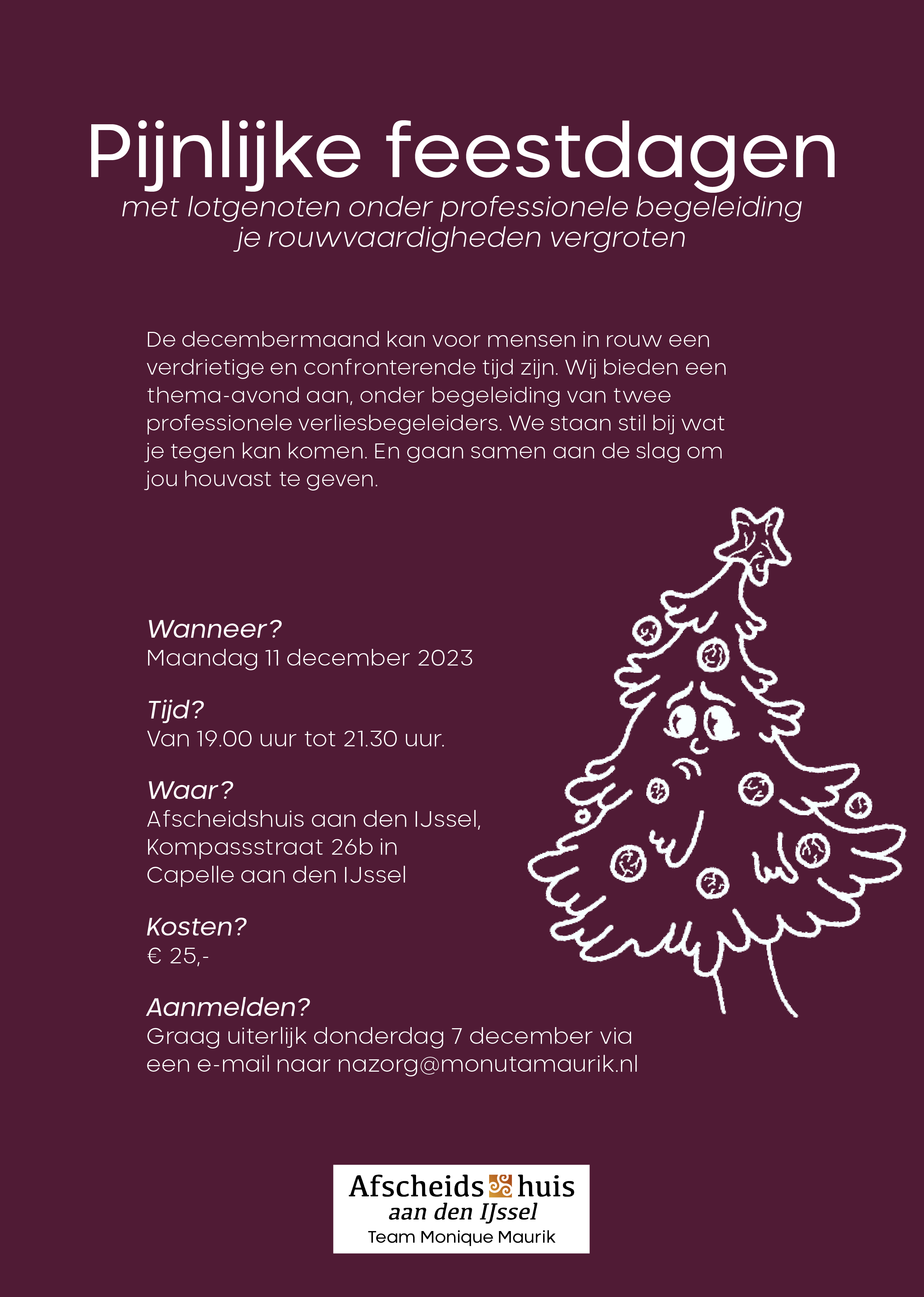 Pijnlijke Feestdagen - flyer Pijnlijke feestdagen - Flyer